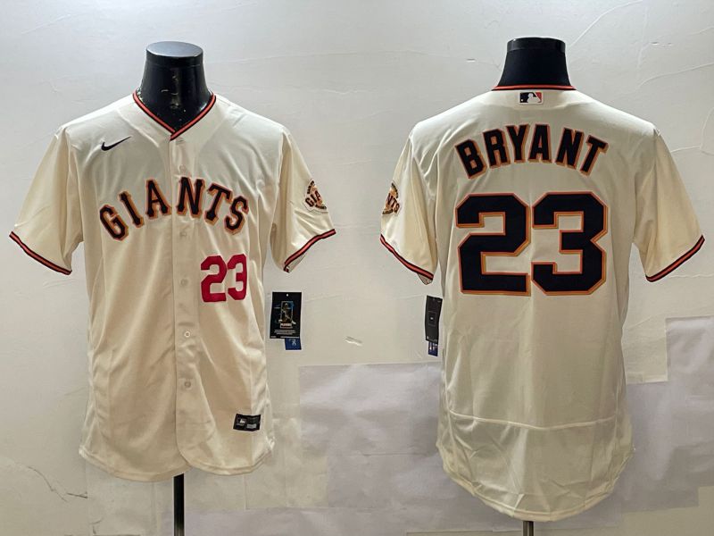 Men San Francisco Giants #23 Bryant Cream Elite Nike 2025 MLB Jersey style 3->san francisco giants->MLB Jersey